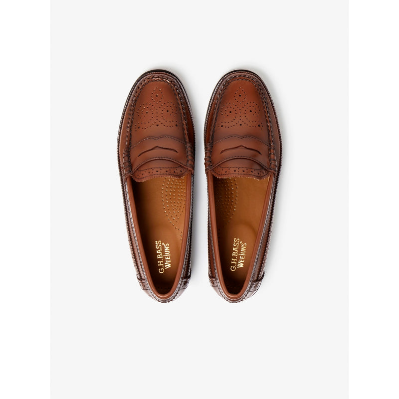 Weejun Wmn Penny Brogue - Cognac Lthr