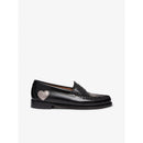 Weejun Wmn Penny Love - Black Lthr W/Silver