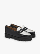 Weejun 90 Penny Lthr - Black & White Lthr