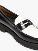 Weejun 90 Penny Lthr - Black & White Lthr