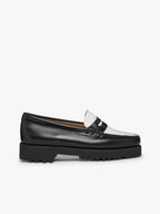 Weejun 90 Penny Lthr - Black & White Lthr