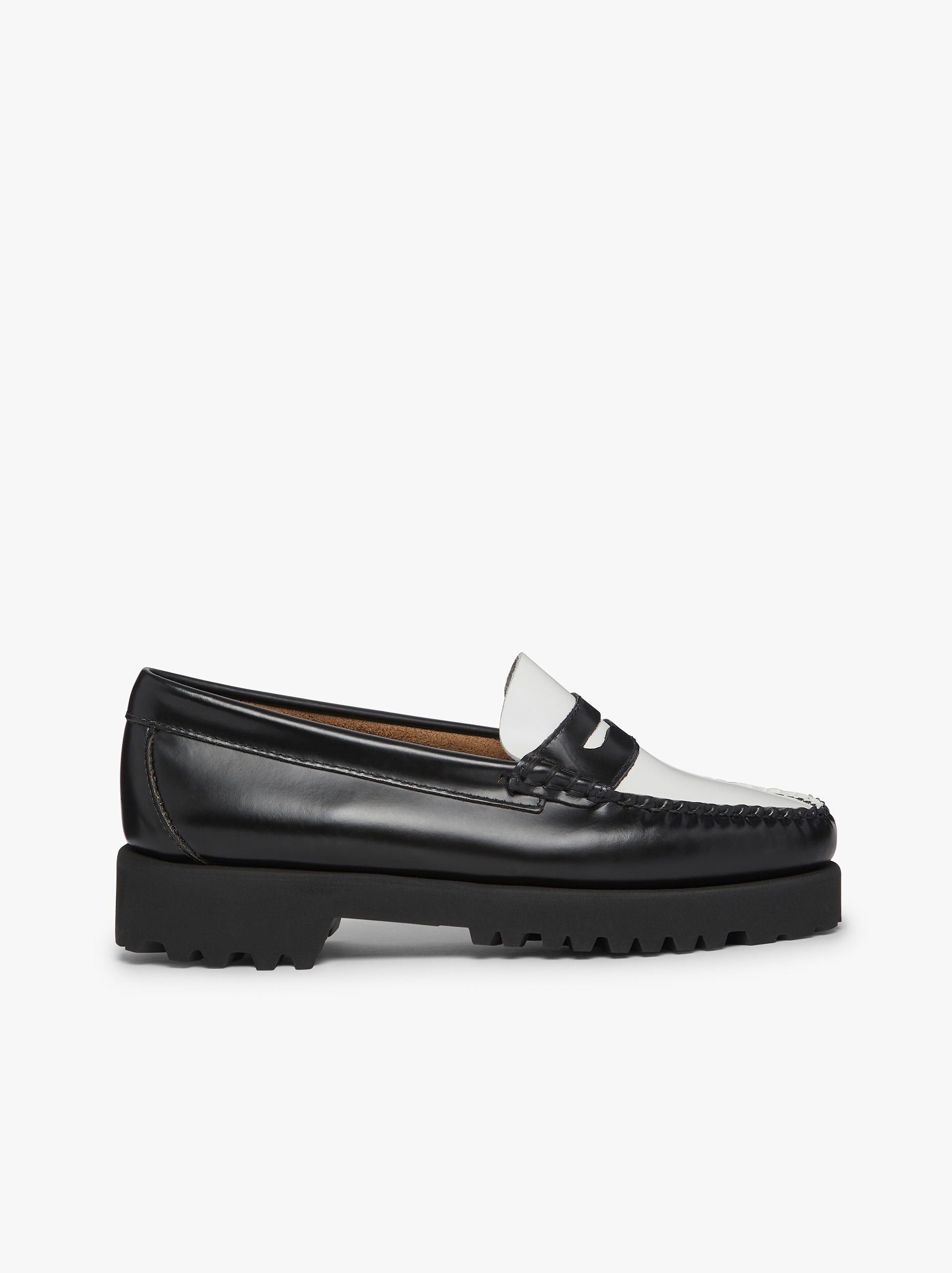Weejun 90 Penny Lthr - Black & White Lthr