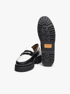 Weejun 90 Penny Lthr - Black & White Lthr