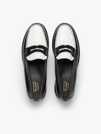 Weejun 90 Penny Lthr - Black & White Lthr