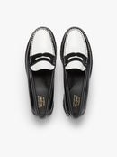 Weejun 90 Penny Lthr - Black & White Lthr