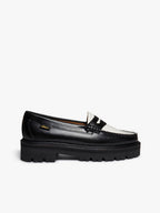 Weejun Superlug Penny - Negro y blanco