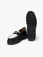 Weejun Superlug Penny - Negro y blanco