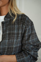 Veste À Carreaux - Lorie Marine