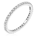 Blanc Anillo "Tour Complet Lumineux" D0,4/39 - Oro 375/1000