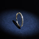 Bague "Tour Complet Lumineux" Diamants: 0,4/39 - Or Jaune 375/1000