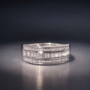 Bague "Marabella" Diamants 0,63/81 - Or Blanc 375/1000