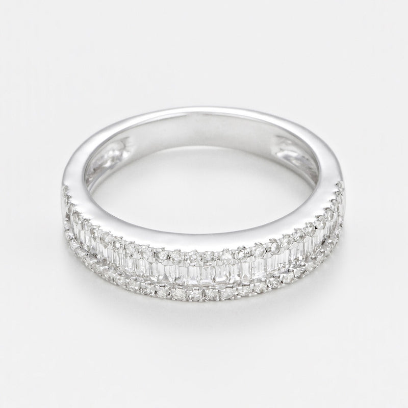 Bague "Marabella" Diamants 0,63/81 - Or Blanc 375/1000