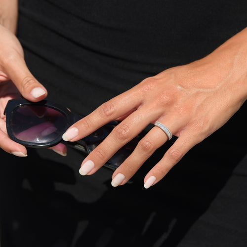 "Marabella" Ring with Diamonds 0.63/81 - 375/1000 White Gold