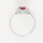 Anillo "Aqaba" D0.27/36 R1.06/1 - Oro blanco 375/1000