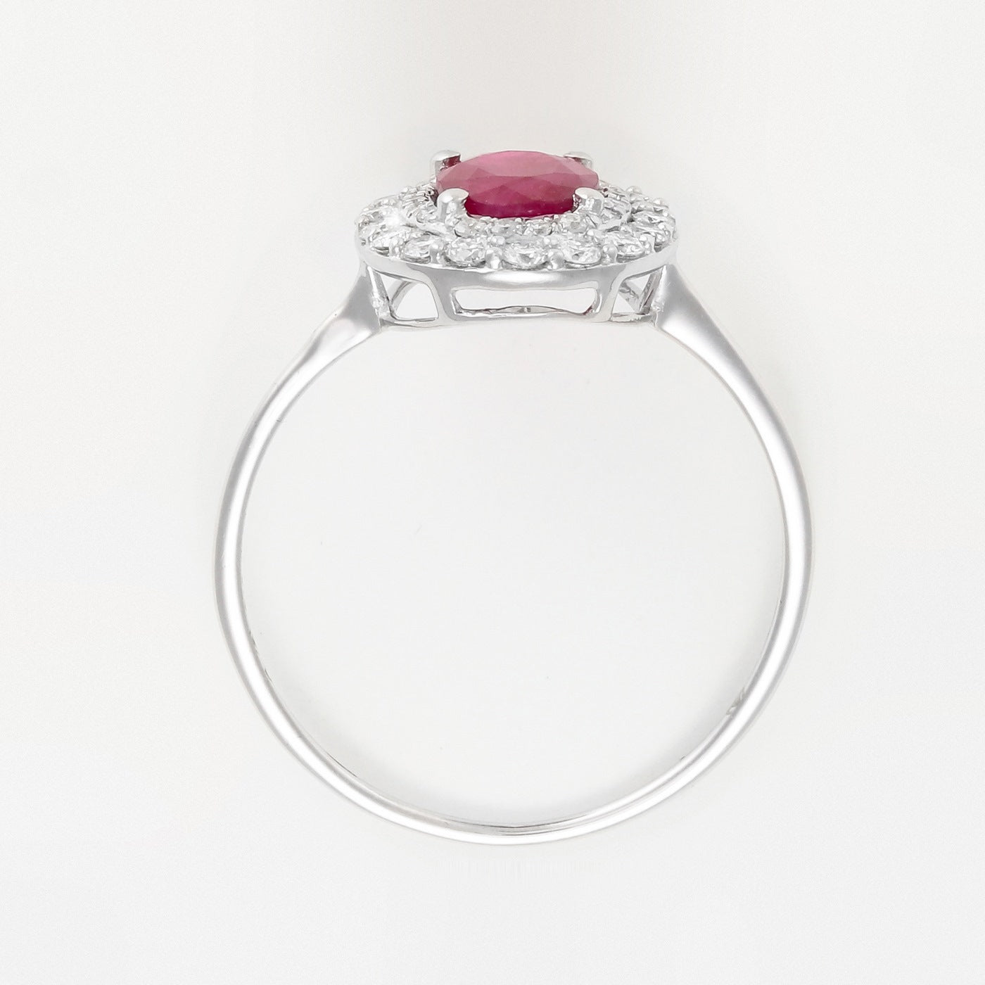 Anillo "Aqaba" D0.27/36 R1.06/1 - Oro blanco 375/1000