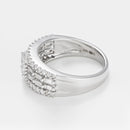 Coup De Foudre" ring D0.7/46 & 0.5/1 - Gold Blanc 375/1000