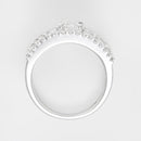 Bague "Coup De Foudre" D0,7/46 & 0,5/1 - Or Blanc 375/1000