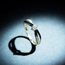 Bague "Joli Solitaire" Diamants 0,07/18 + 0,20/1 - Or Jaune 375/1000