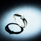 "Joli Solitaire" Diamond Ring 0.07/18 + 0.20/1 - 375/1000 Yellow Gold