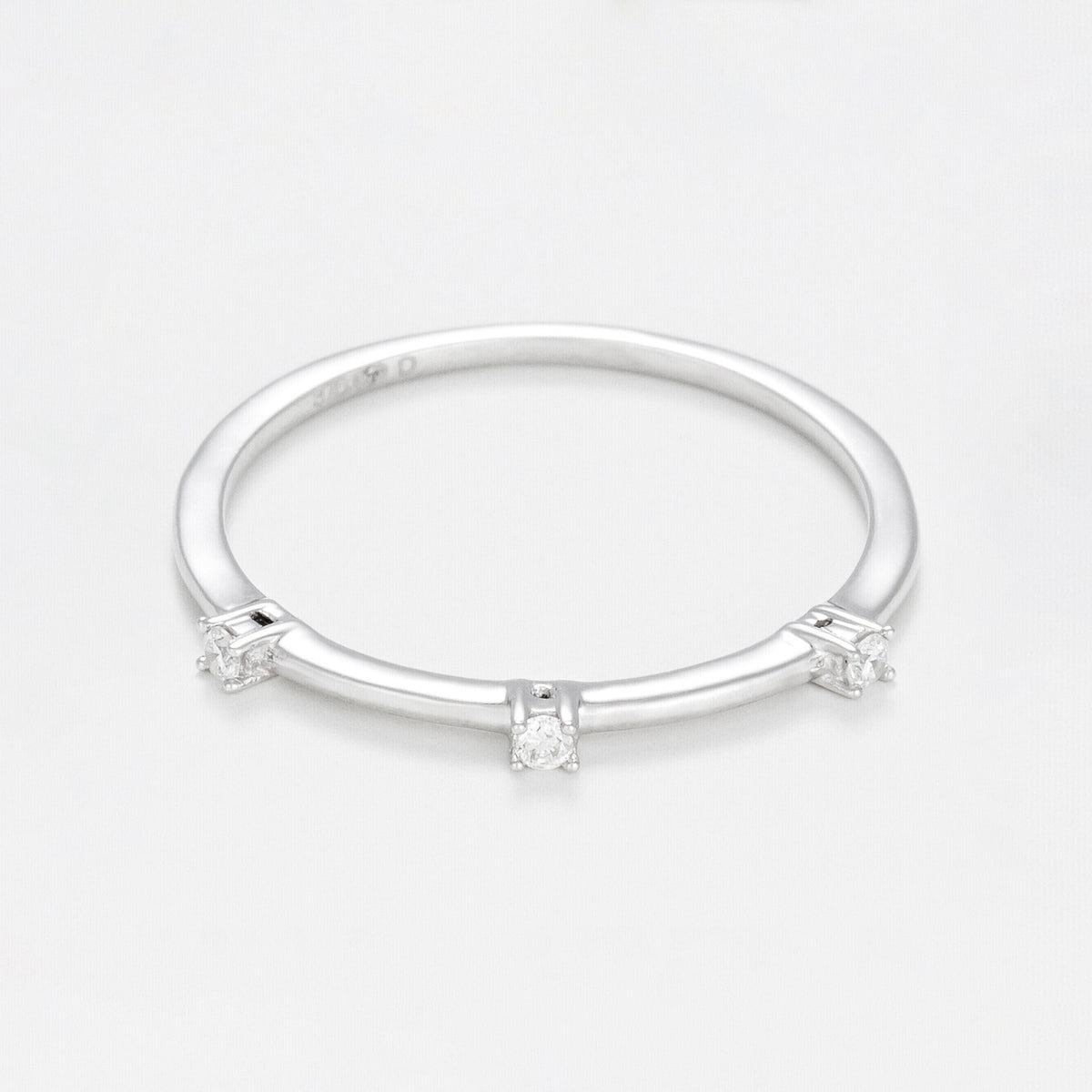 Set De 4 Bagues "Harmonie" Diamants 0,16Ct/27