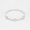 Set De 4 Bagues "Harmonie" Diamants 0,16Ct/27 - Or Tricolore