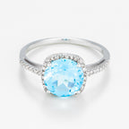 Anillo "Rio Grande" D0.22Ct/42 Gam 2Ct - Oro blanco 375/1000