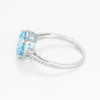 Anillo "Rio Grande" D0.22Ct/42 Gam 2Ct - Oro blanco 375/1000