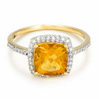 Bague "Rio Grande" Diamants 0,22Ct/42 - Or Jaune 375/1000