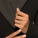 Bague "Malika" - Or Blanc 375/1000