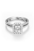 Bague "Duo Carré" D0,43/45