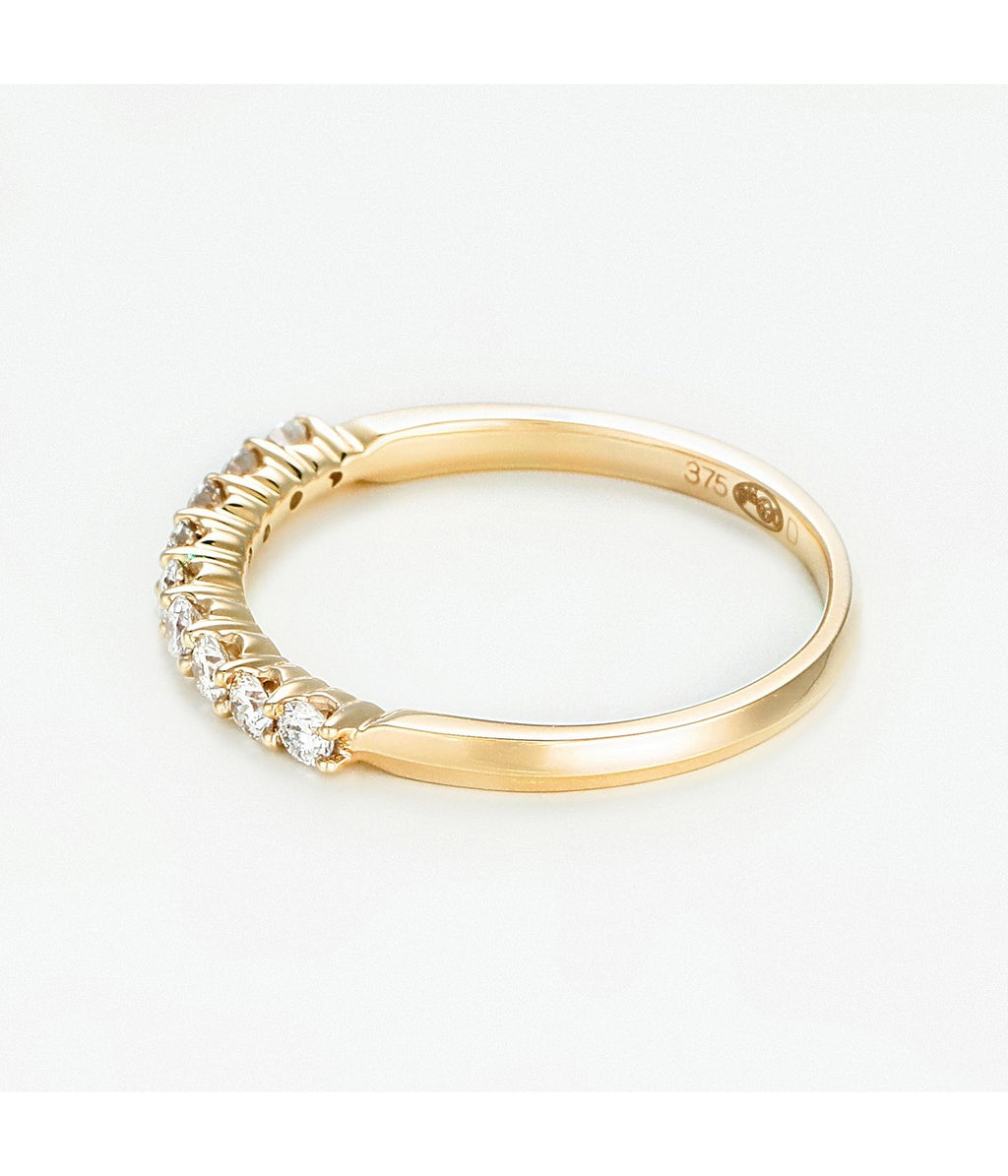 "Only You" Ring 0.33Ct Diamonds 0.33Ct/9 - 375/1000 Yellow Gold