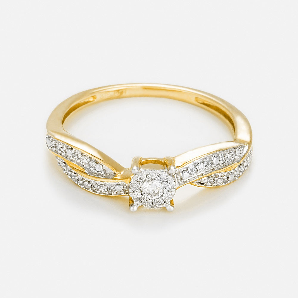 Bague "Eclat Joli" Diamant 0,12/18