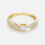 Bague "Eclat Joli" Diamant 0,12/18