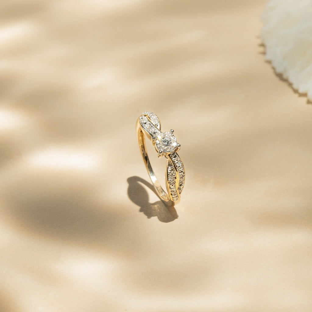 Bague "Eclat Joli" Diamant 0,12/18
