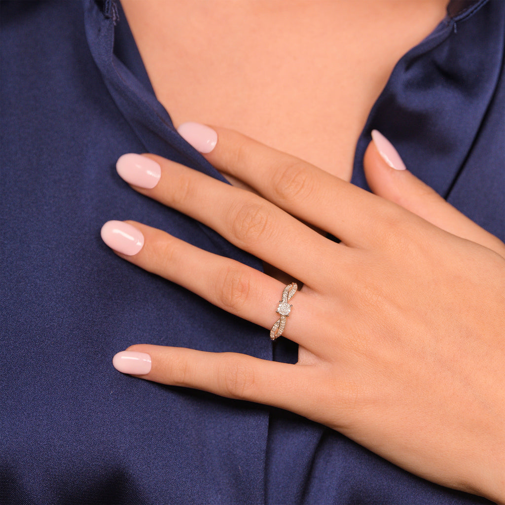 Bague "Eclat Joli" Diamant 0,12/18