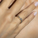 Anillo "Eclat Joli" D0,12/18 - Oro Amarillo 375/1000