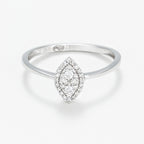 Bague Diamants "Itzer" D 0,15/32 - Or Blanc 375/1000