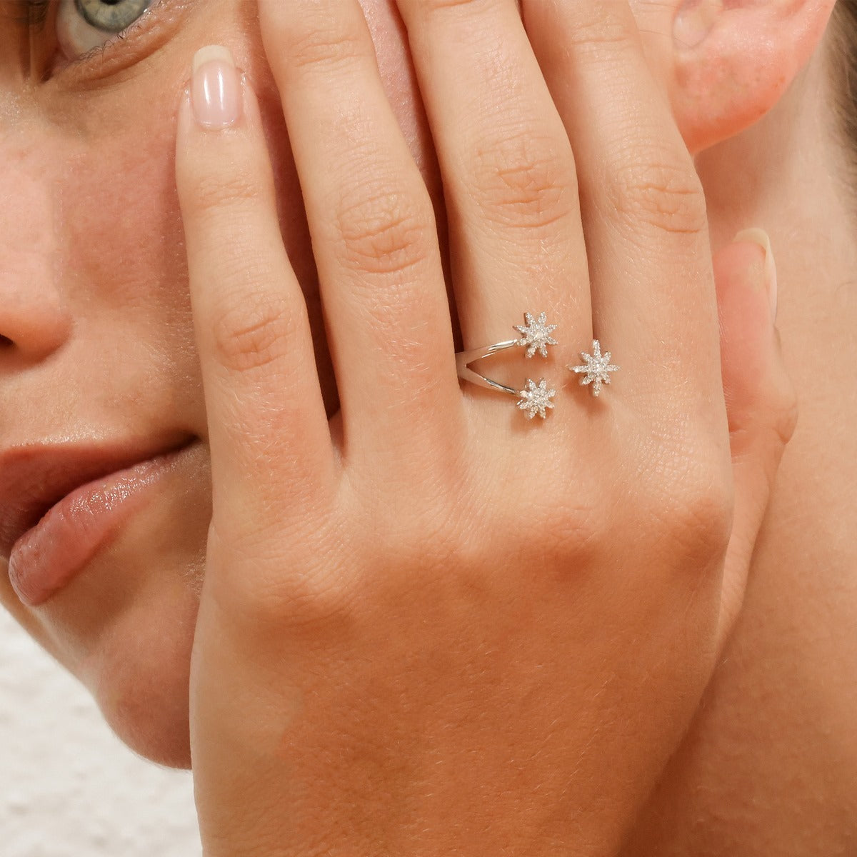 Bague "Bouquet Glacé" D0,20/55