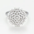 Bague "Gathas" D0,50/73 - Or Blanc
