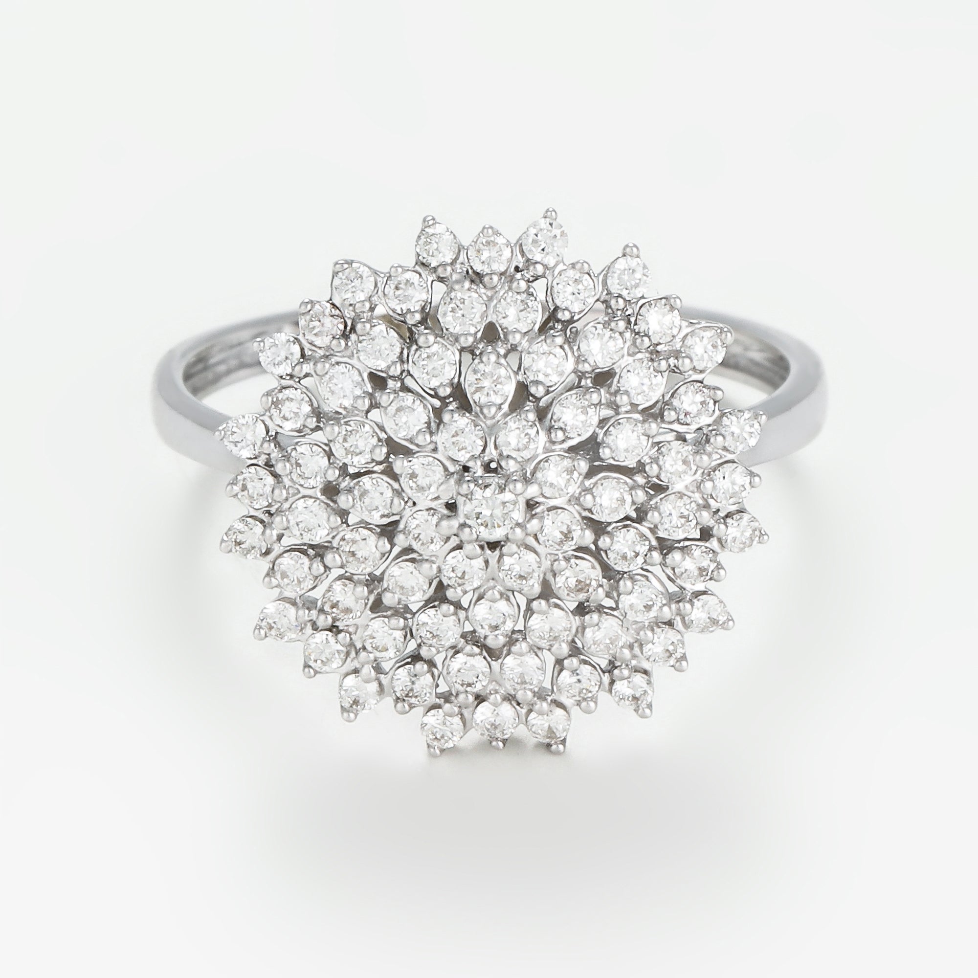 Bague "Gathas" D0,50/73 - Or Blanc
