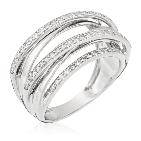 Anillo "Entrelacs Voltaire" D0.5/85 - Oro blanco 375/1000