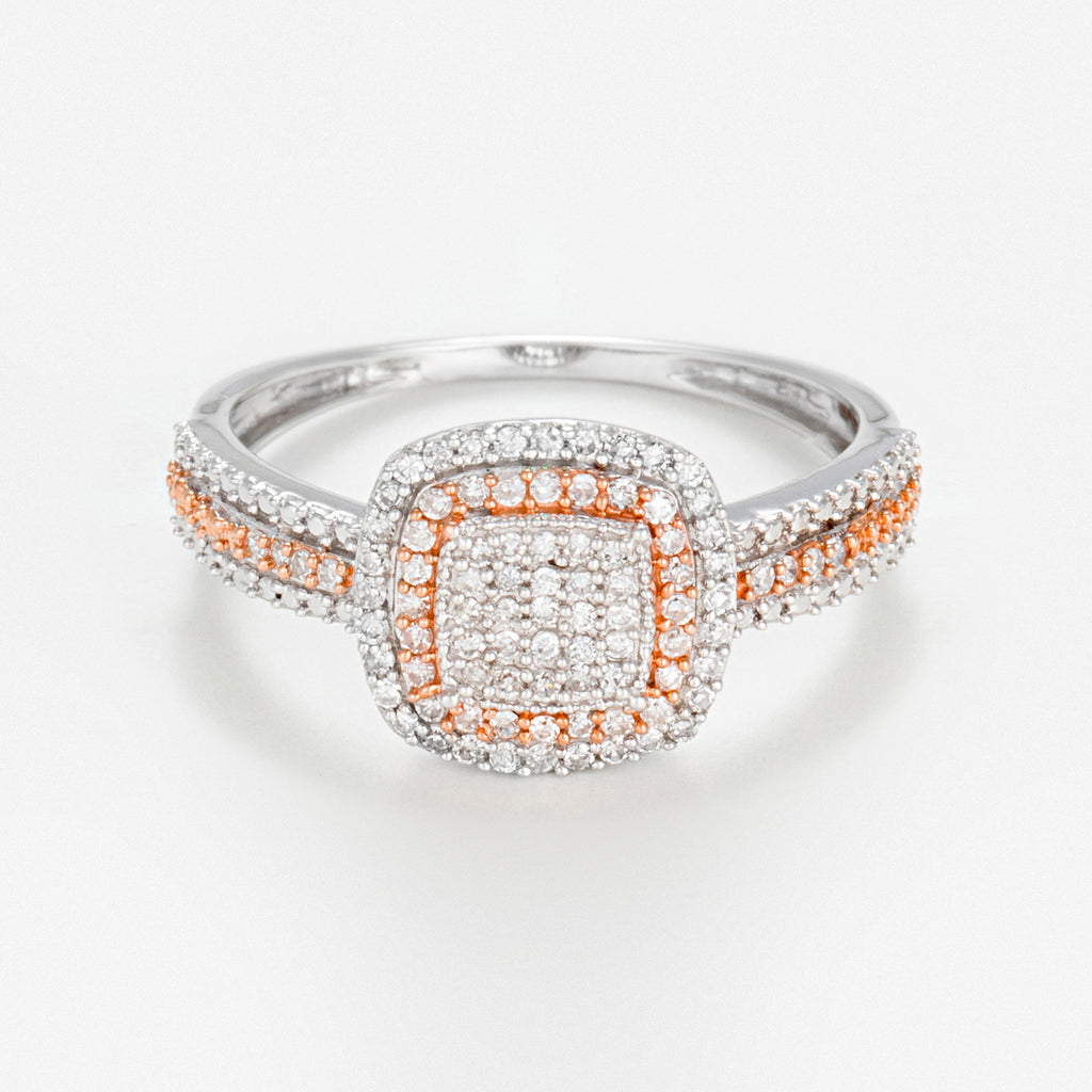 Bague "Carré Antique" Diamants 0,27Cts/89
