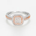 Bague "Carré Antique" Diamants 0,27Cts/89