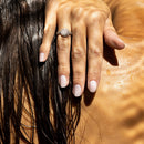 Bague "Carré Antique" Diamants 0,27Cts/89 - Or Bicolore