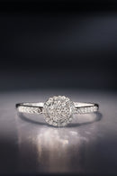 Bague "Philomène" D 0,15/51 - Or Blanc 375/1000