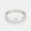 Bague "Solitaire Calabria" Diamants: 0,19/1 - Or Blanc 375/1000