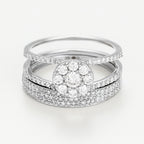 Bague Duo Emboité "Duo Magique" D0,64Ct/108 - Or Blanc