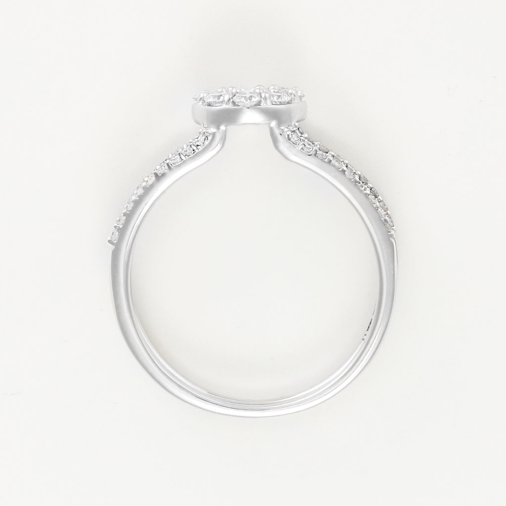 Bague Duo Emboité "Duo Magique" D0,64Ct/108 - Or Blanc