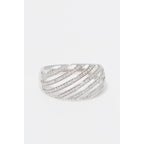 Bague "La Splendide" D0,25/86 - Or Blanc 375/1000