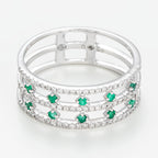 Bague Courone Des Emeraudes D0,23/78 E0,25/10